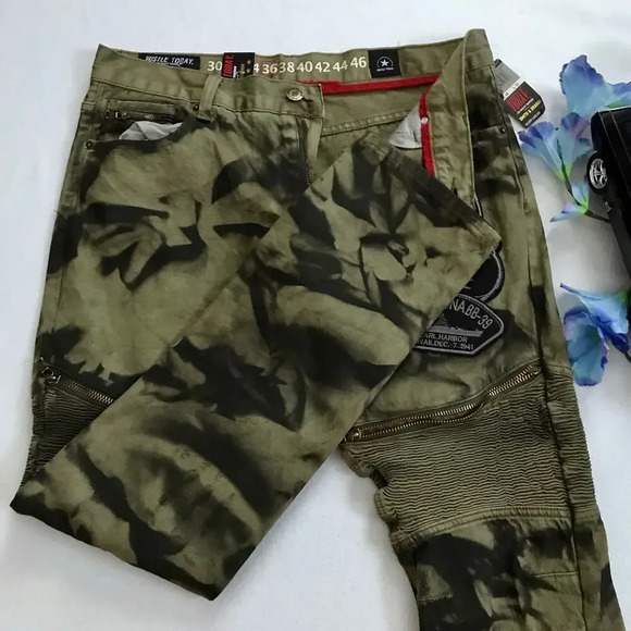 Smith & Graham NWT Tye Dye Skinny Jeans Men W36 L33 - Picture 5 of 11